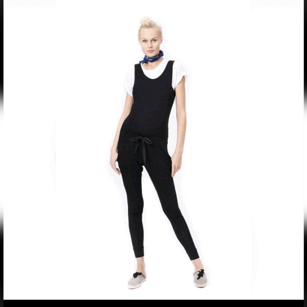 Loyal Hana Maternity Nursing Navy Jumpsuit Xs